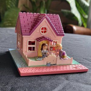 Polly Pocket Cozy Cottage PINK Variation COMPLETE